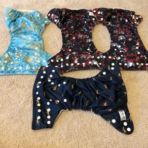 Lot of 4 Sunbaby diapers